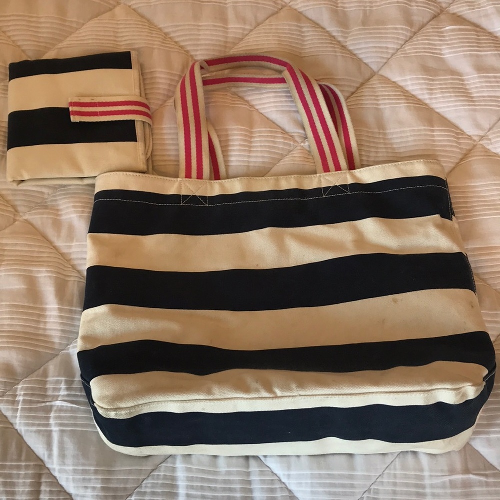 Pottery barn canvas diaper bag
